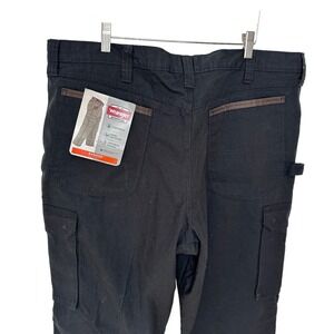 Wrangler‎ Ranger Men's 40x32 Cargo Pants Black Utility Workwear Carpenter